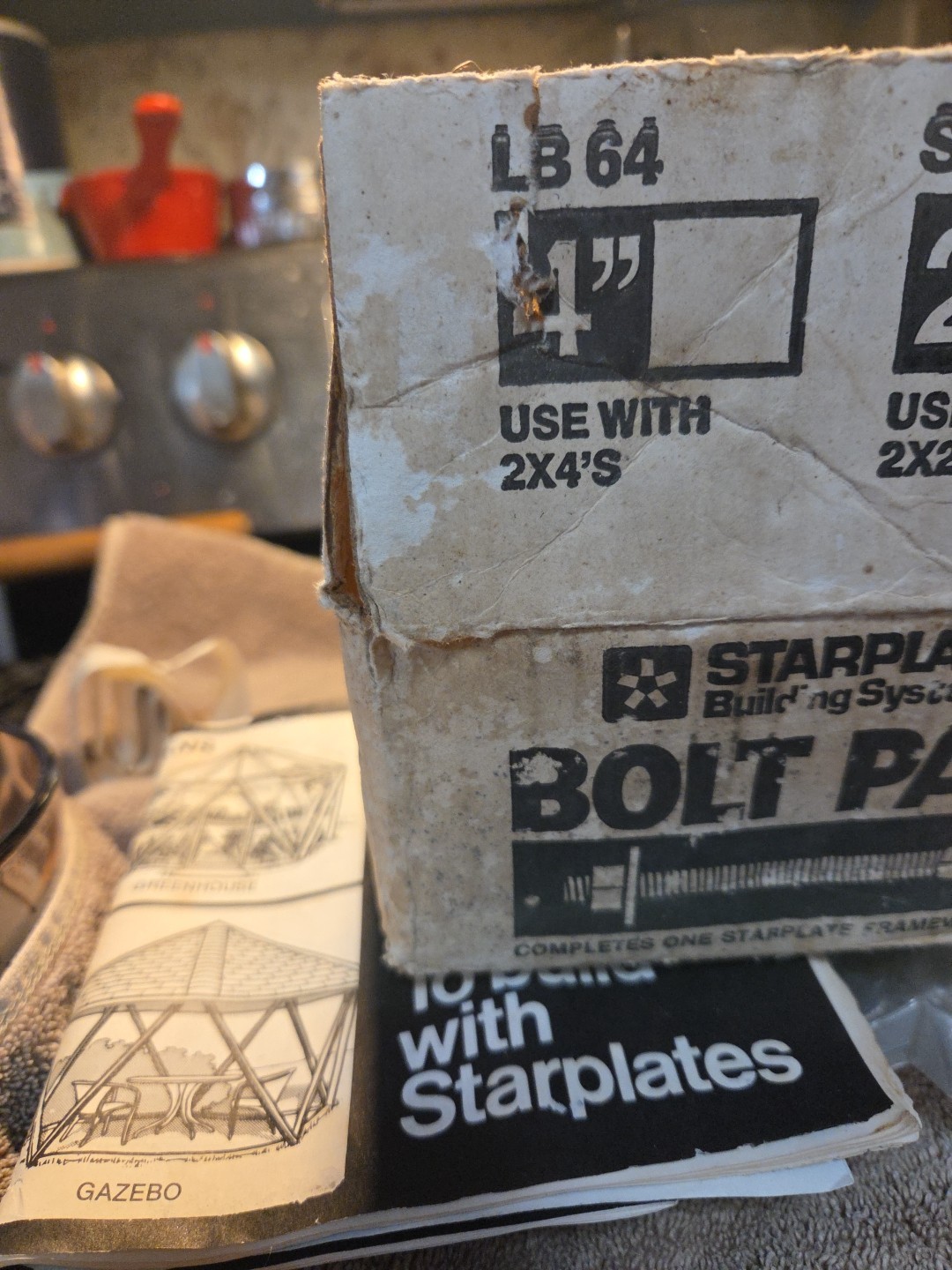 11 Star Plate Building System Gazebo With Matching Bolt Pack For 2x4 Mounting.