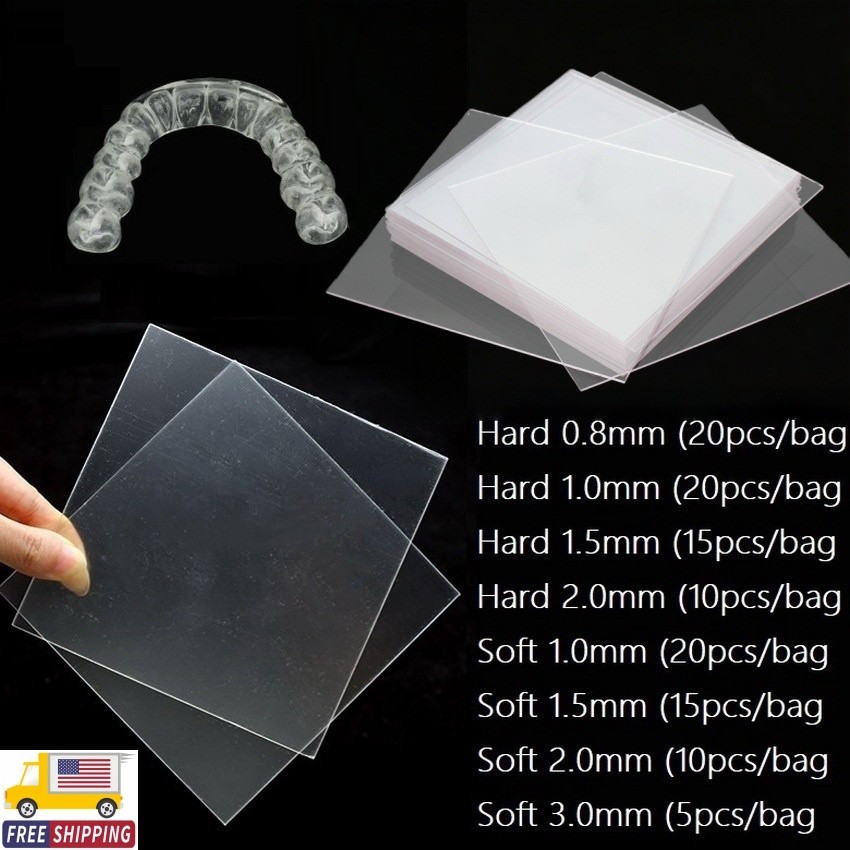 Dental Ortho Splint Retainer Thermoforming Material Soft/Hard Forming Sheet USA