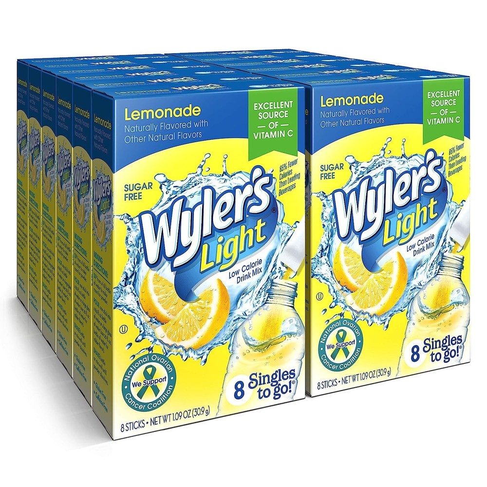 Lemonade Drink Mix Powder Packets, 12 Boxes, 8 Servings Each
