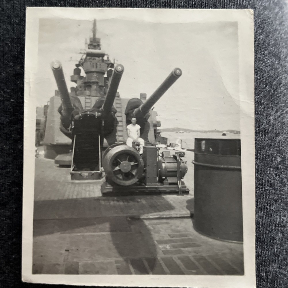 WW2 Navy Man On Ship
