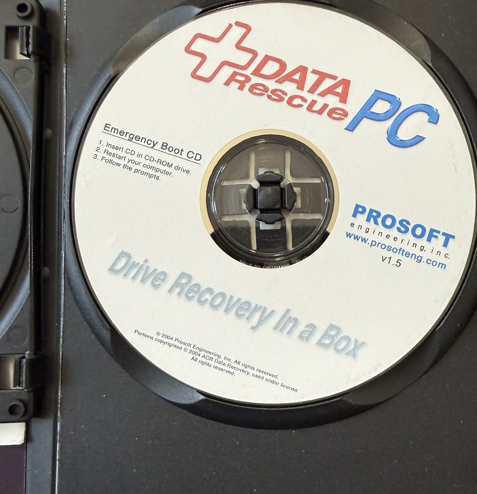 Prosoft Data Rescue Universal 3-Disc Set - Mac & PC Recovery - Includes Classic