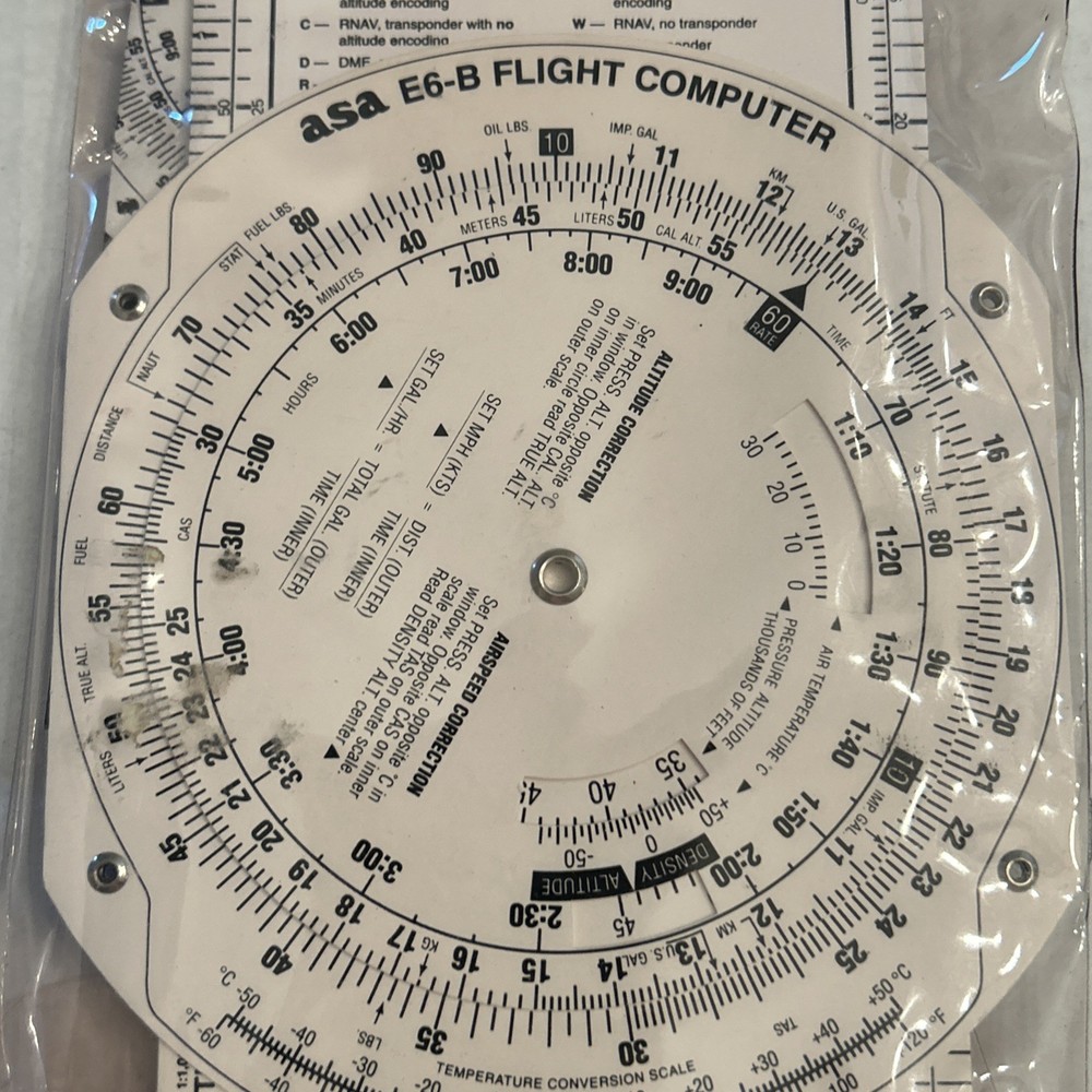 ASA E6-B Aviation Paper Flight Computer