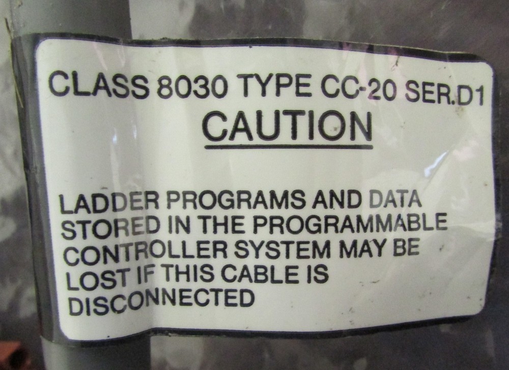 SQUARE D SYMAX P2 Power Supply Cable 8030 CC 20