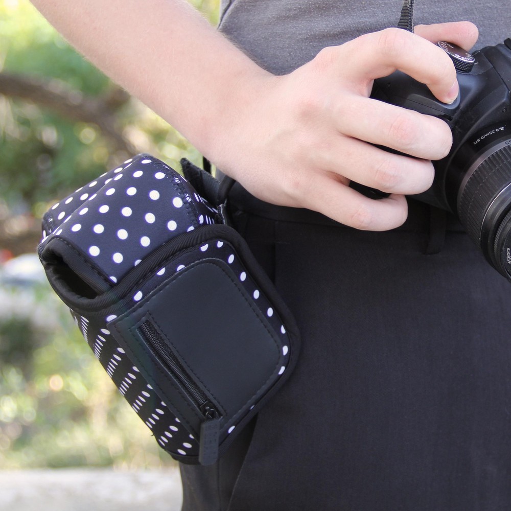 Camera Neck Strap with Accessory Storage Pockets