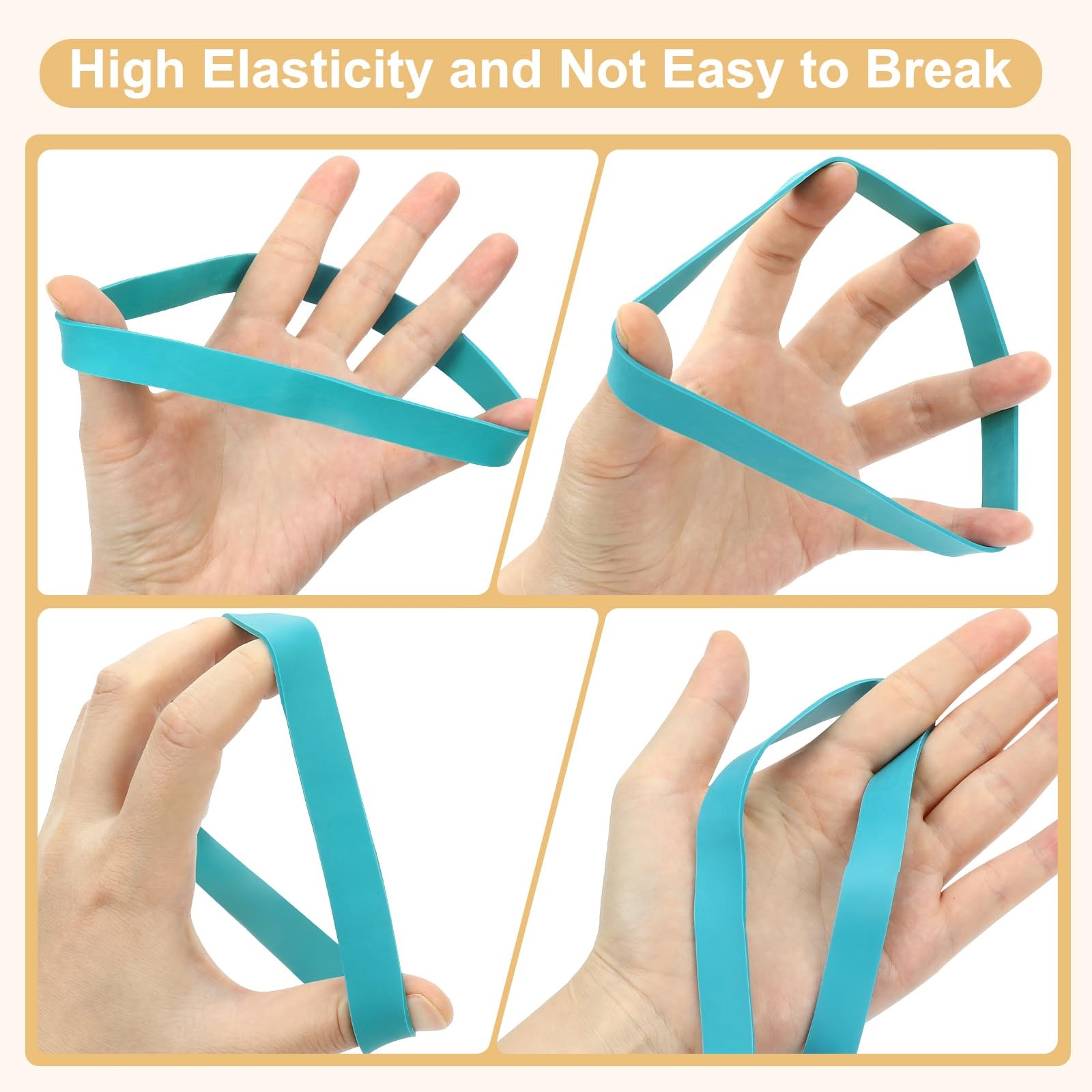 Heavy Duty Thick Rubber Bands, 36Pcs Large Wide Big Rubber Bands for Office S...