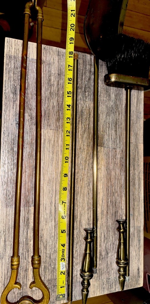 Vintage Second-Hand Four Piece Fireplace Tools