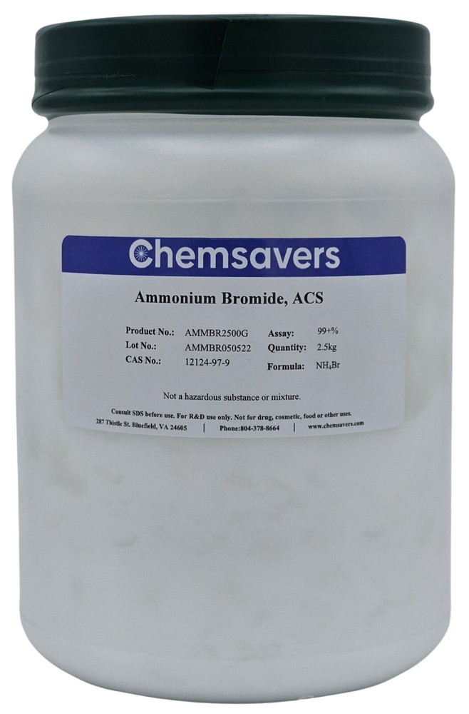 Ammonium Bromide, ACS, 99+%, 2.5kg