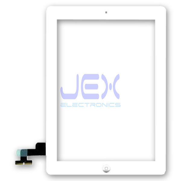 Replacement White Glass Digitizer Touch Screen Full Front Assembly for iPad 2