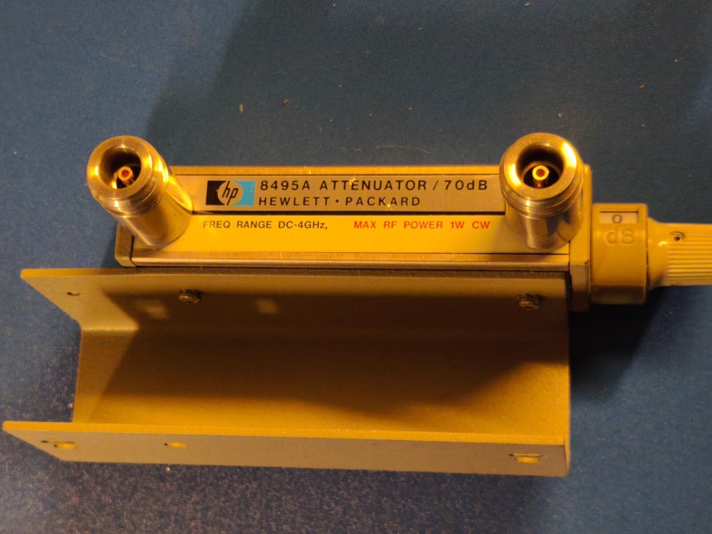 HP - Agilent - Keysight 8495A Manually Variable Step Attenuator, DC-4GHz, 70dB