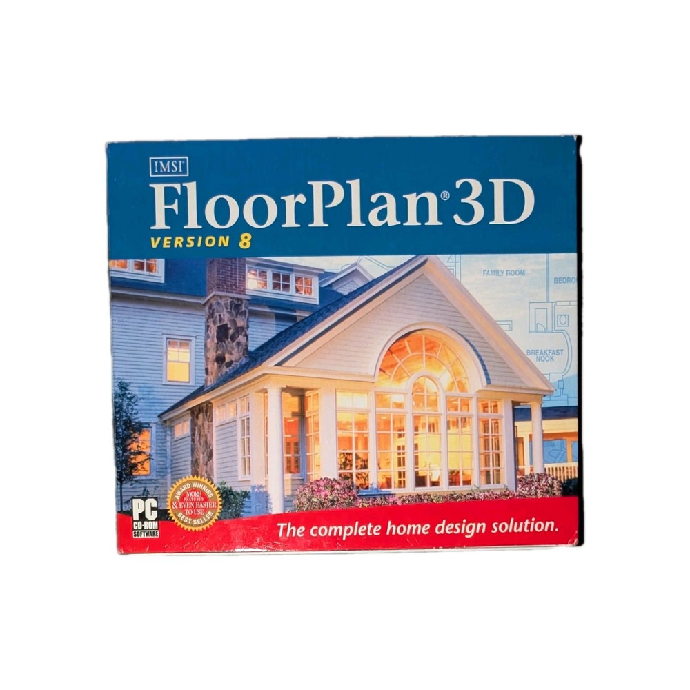 IMSI Floorplan 3D Home Design Software CD-ROM Version 8