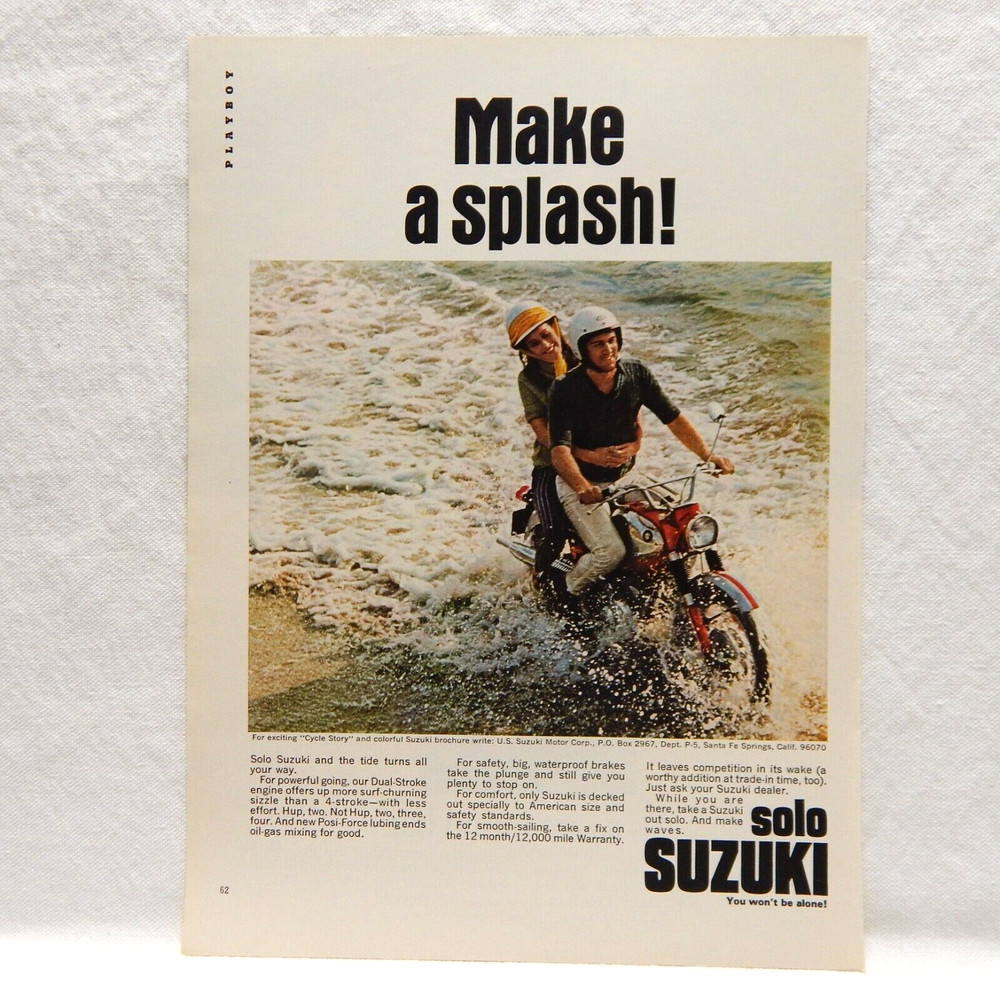 1967 Suzuki Motorcycle Advertisement