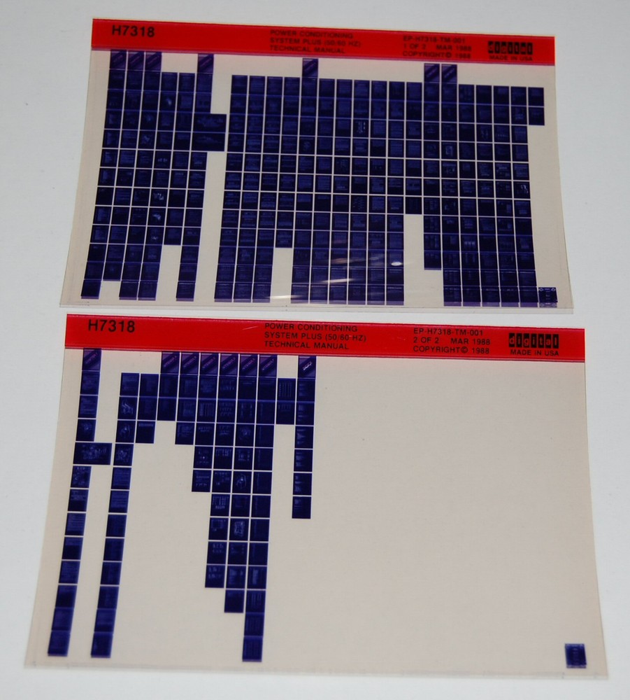 DEC H7318 Power Conditioning System Plus (50/60 HZ) Technical Manual, Microfiche