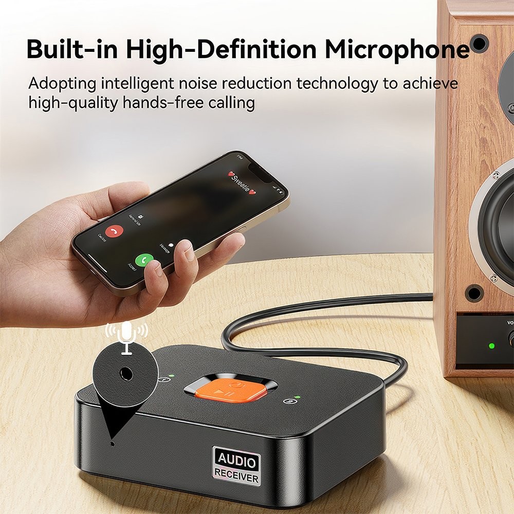 Bluetooth 6.0 Receiver Wireless Audio Adapter Low Latency Fr Home Stereo/Speaker