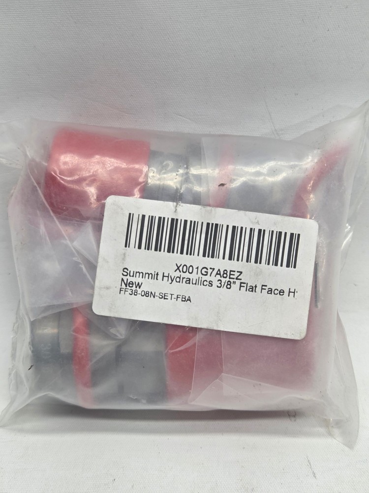 3/8" Flat Face Hydraulic Quick Connect Coupler / Coupling Set, 1/2" NPT Thread