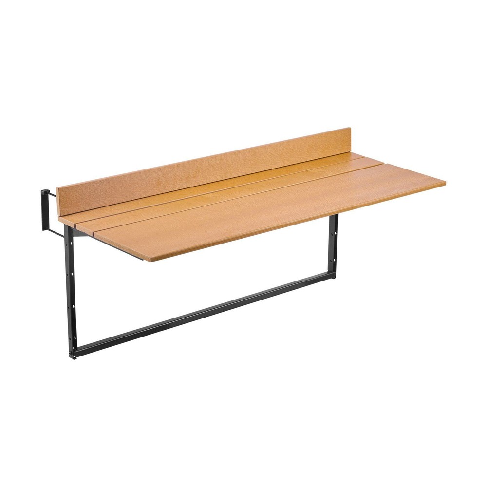 Rust-Resistant Balcony Table 15x39in 5-Setting Adjustable Foldable 50lb Support