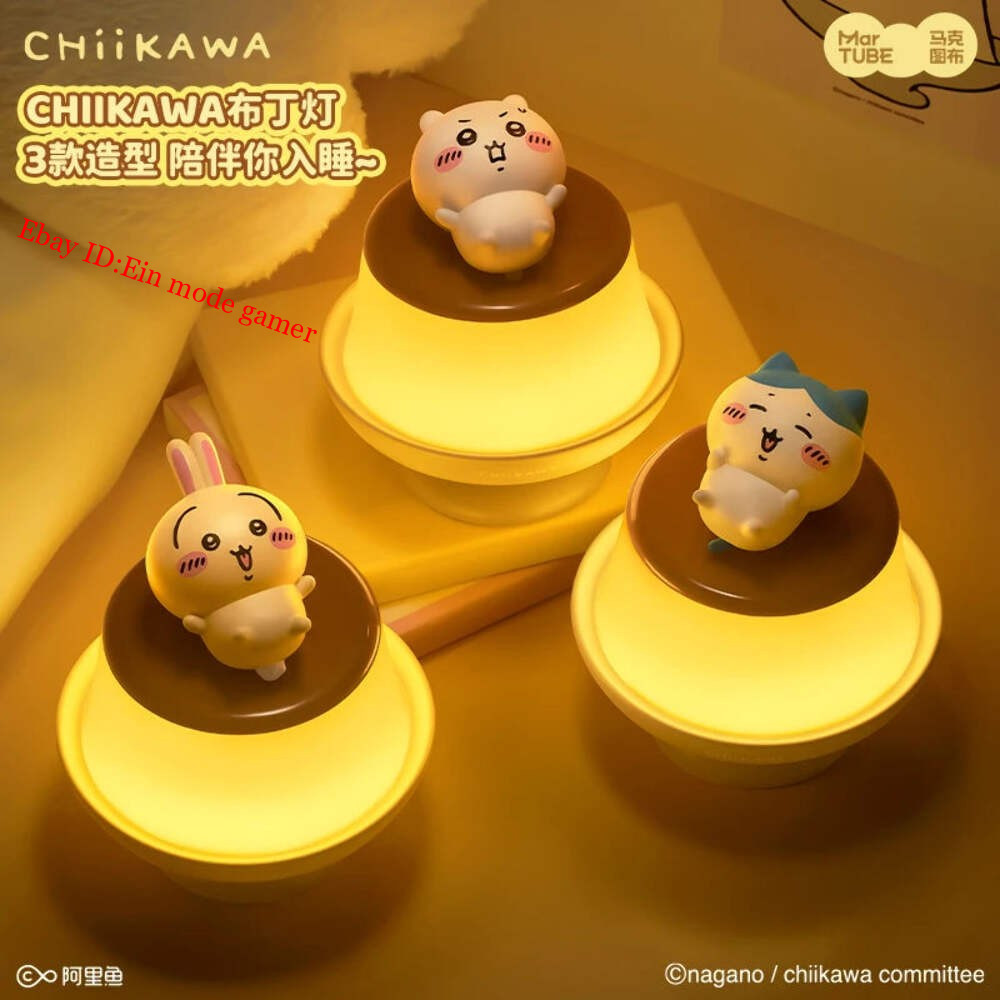 Chiikawa Hachiware Usagi Pudding Lamp Light Nightlight Bedroom Desk Lamp Gift