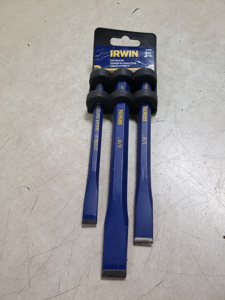 Irwin 3 Pack Cold Chisel Set  3/8" 5/8" 1/2"