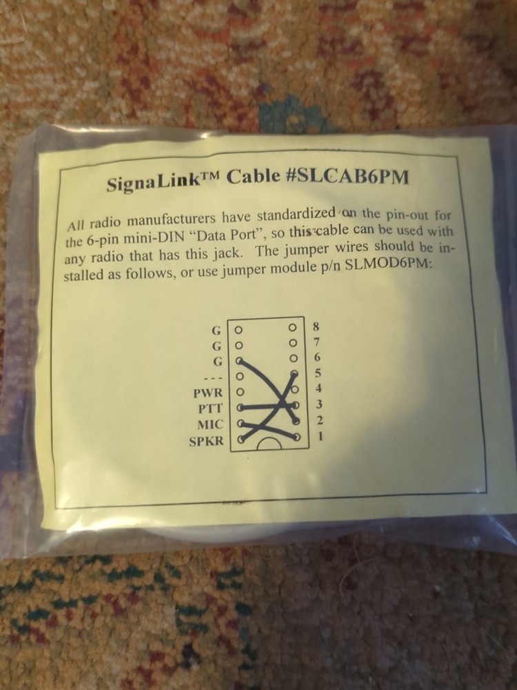 Tigertronics SignaLink USB SLUSBCAB6PM 6-pin Mini-DIN Interface Data Port extras
