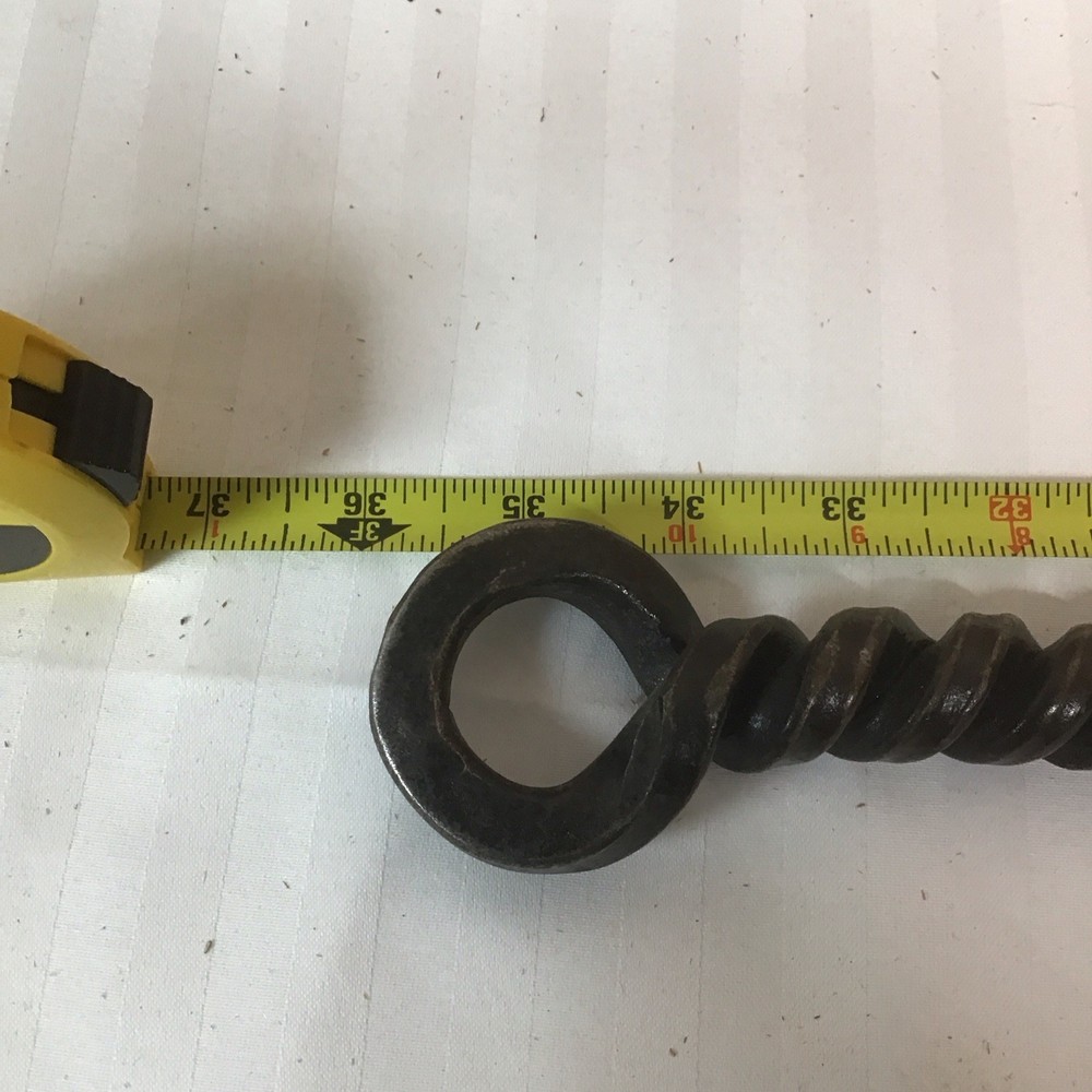 Fire place tool set, three piece with stand hand forged