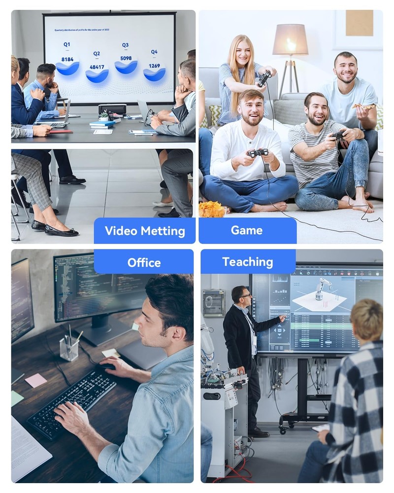 KVM Switch 1 Monitors 2 Computers USB Switch for 2 Computers Share Keyboard P...