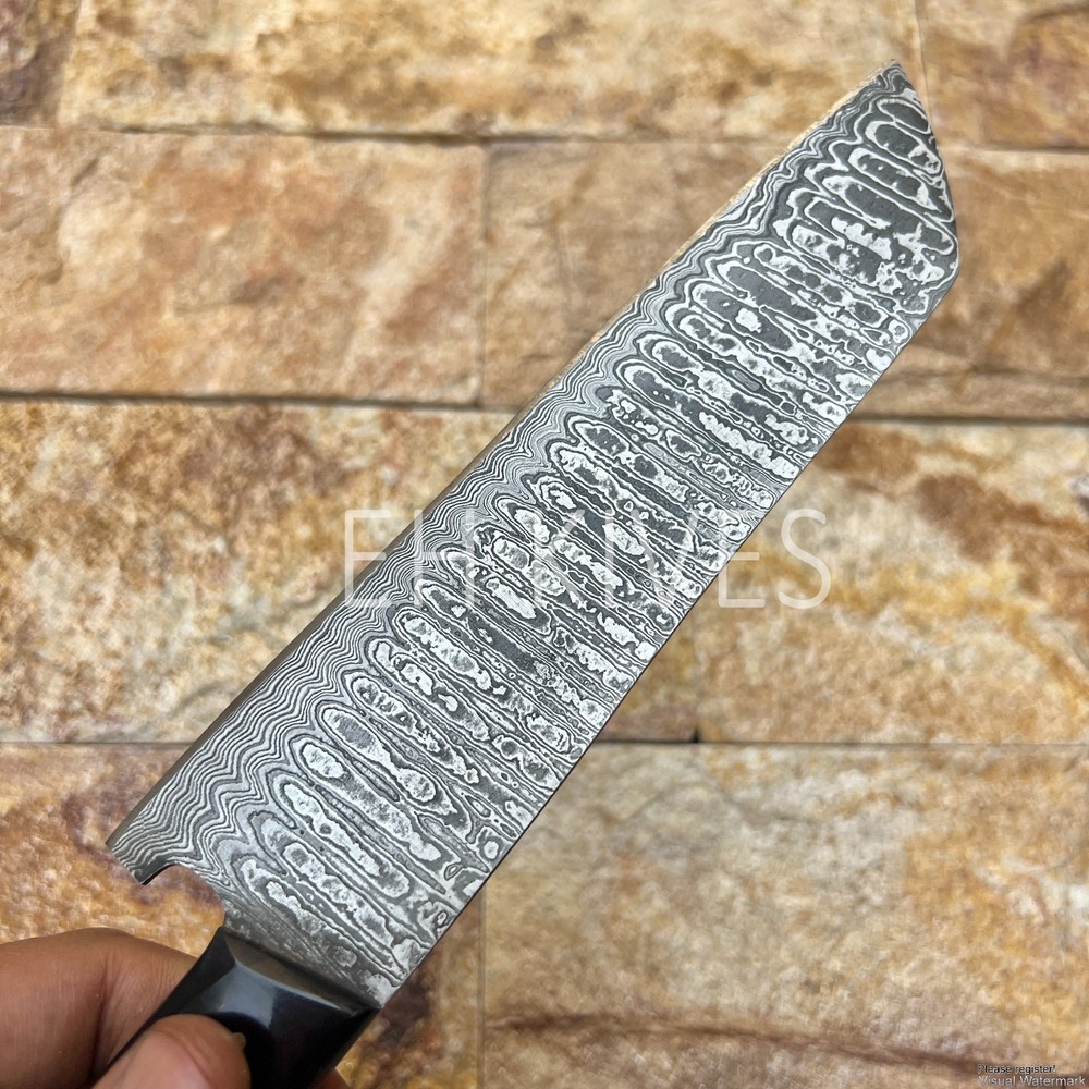 12'' Handmade Damascus Slicing Sharp Chef Kitchen Knife for Meat/BBQ