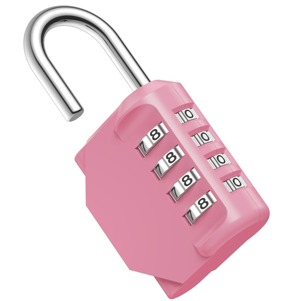 Combination Lock 4 Digit Waterproof Locker Locks Secure Outdoor Padlock for G...