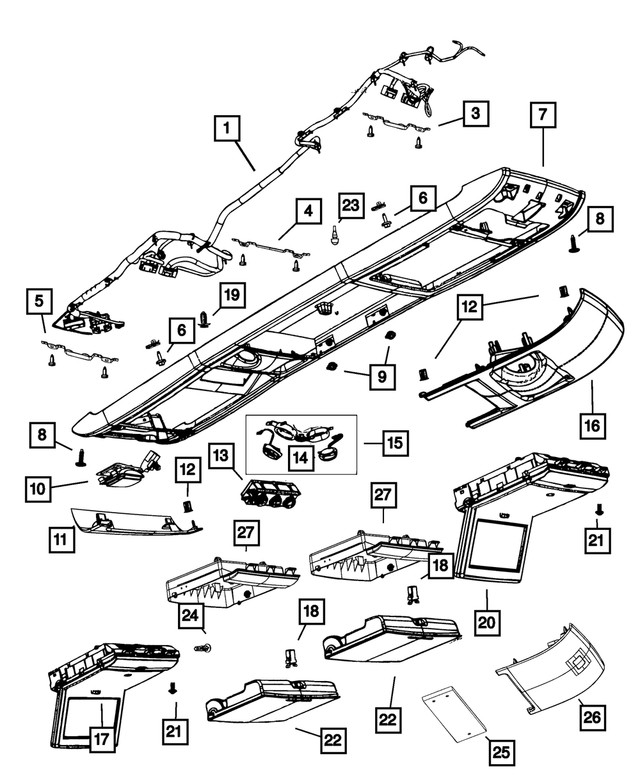 Genuine Mopar Push Pin 68038756AA