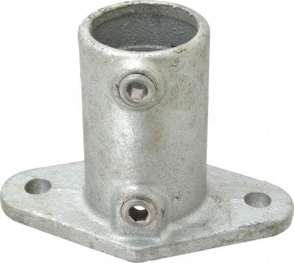 PRO-SAFE Galvanized Structural Iron Pipe Fitting: Wall Flange for 1-1/2" Pipe