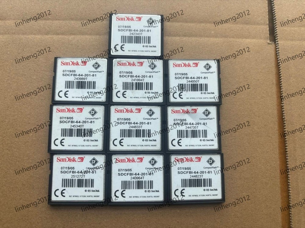 10PCS   64MB  Sandisk  Compact Flash Card  64MB CF Memory card