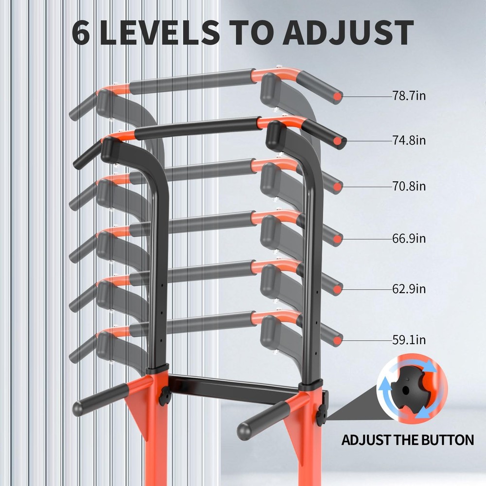 Pull-Up Dip Station for Chin-Ups, Pull-Ups, 330LBS Capacity T055CDC