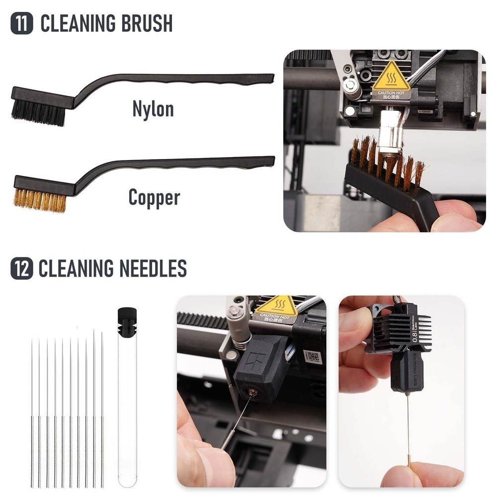 3D Printer Tools Kit, Quality 3D Printing Tool Kit for Model Measuring/Finish...