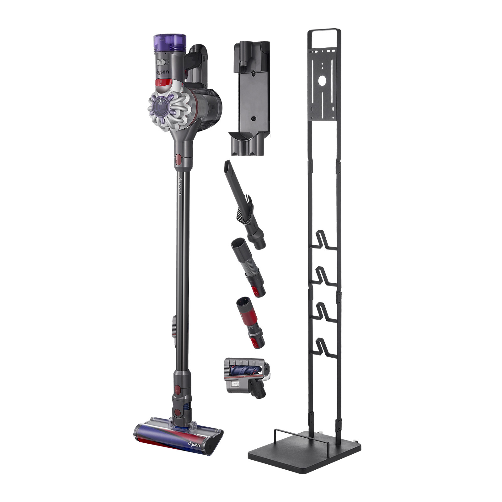 VEVOR Vacuum Stand for Dyson Multi-Models Stable Storage Bracket Holder with 4