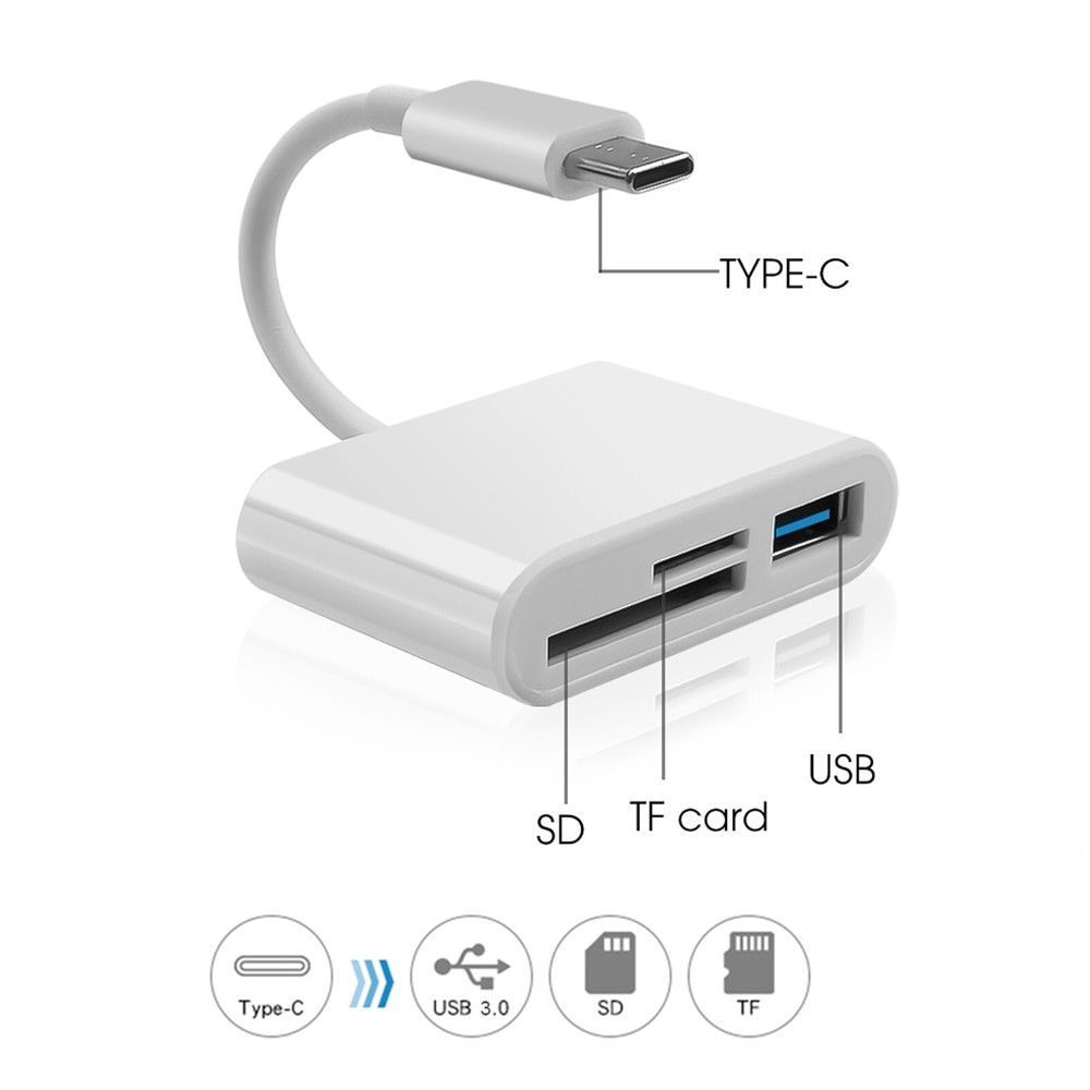 For Apple iPhone 15 Pro Max Plus USB Stick SD TF Card Reader Type C OTG Adapter