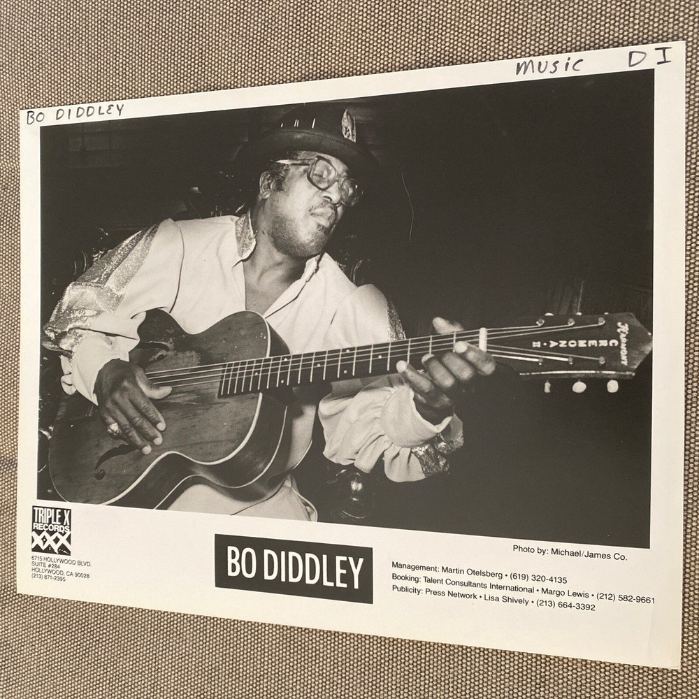 Bo Diddley Press Photo 8x10”. See Description.