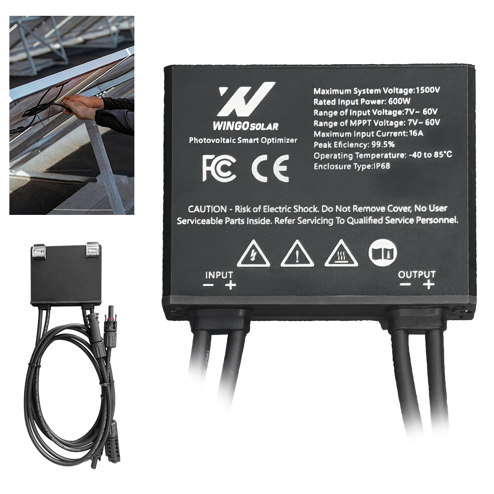600W PV Power Optimizer MPPT Solar Optimizer, IP67 Waterproof, High Efficiency