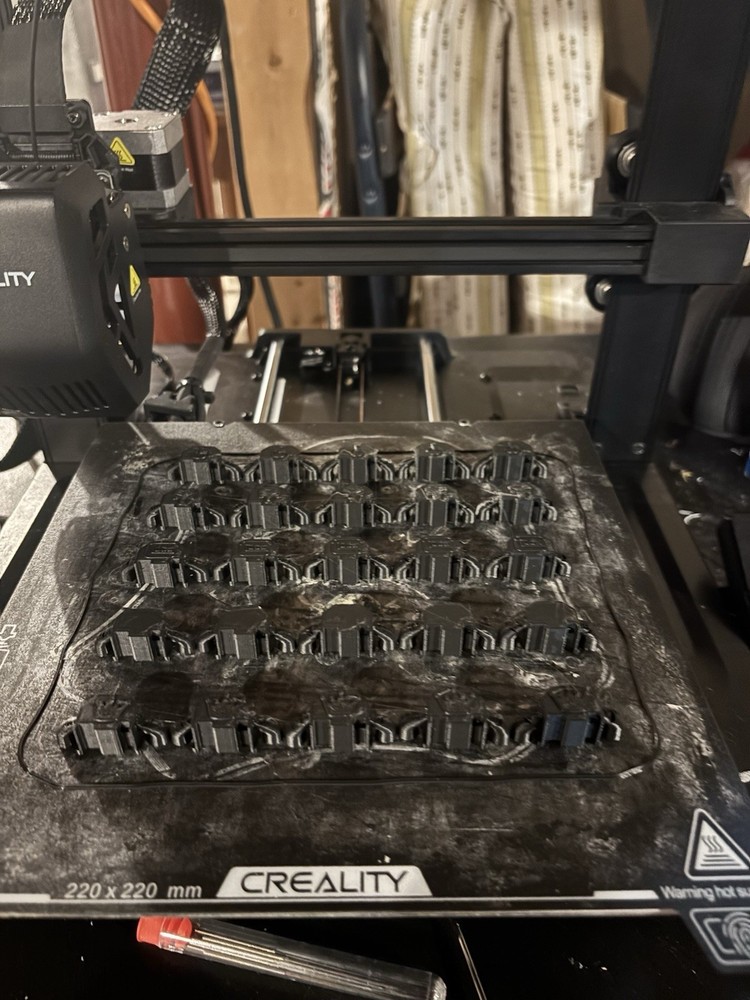 3d Printed fake replica Airsoft backplate Silver