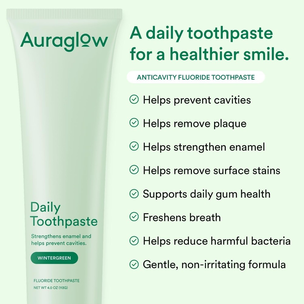 Daily Toothpaste, Anticavity Fluoride Toothpaste, Helps Prevent Cavities