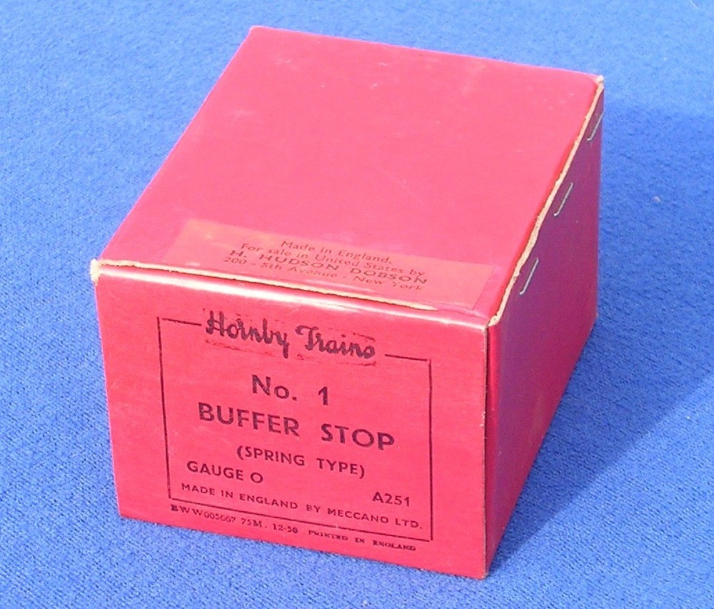 Hornby A251 'O' Gauge Buffer Stop MINT/Box 1960s
