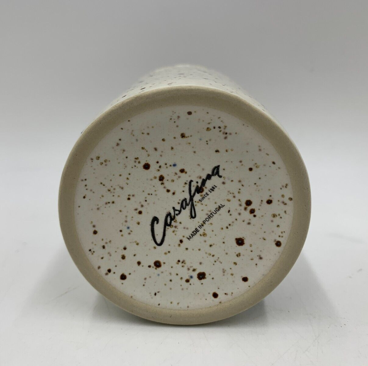 Pottery Barn Matte Glaze Casafina Toscana Bathroom Tumbler Beige 4" #9084T