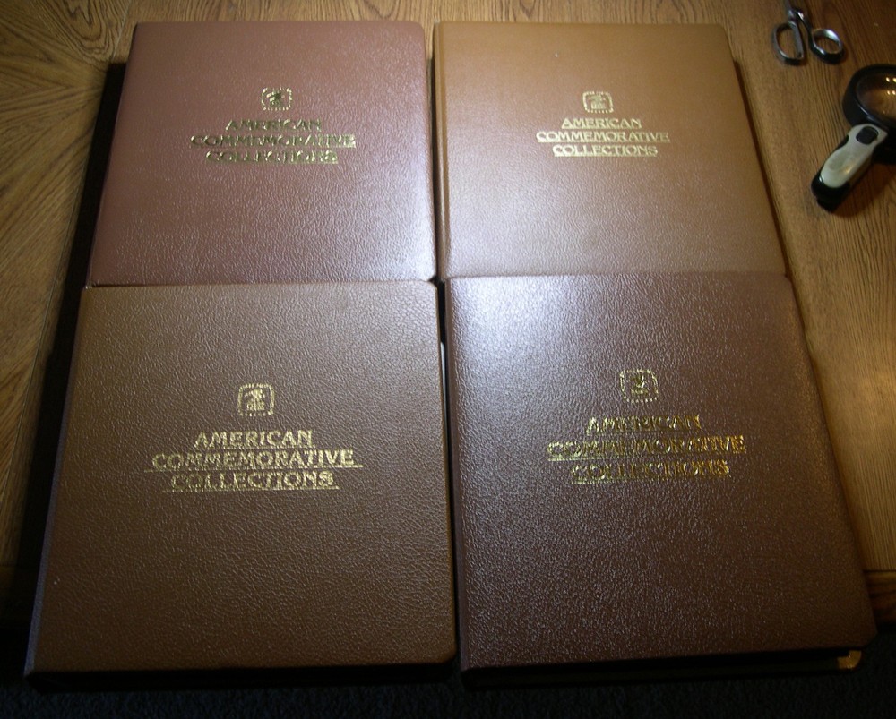Lot of 4 American Commemorative Collection Binders (23 rings) w/ 42 pages each