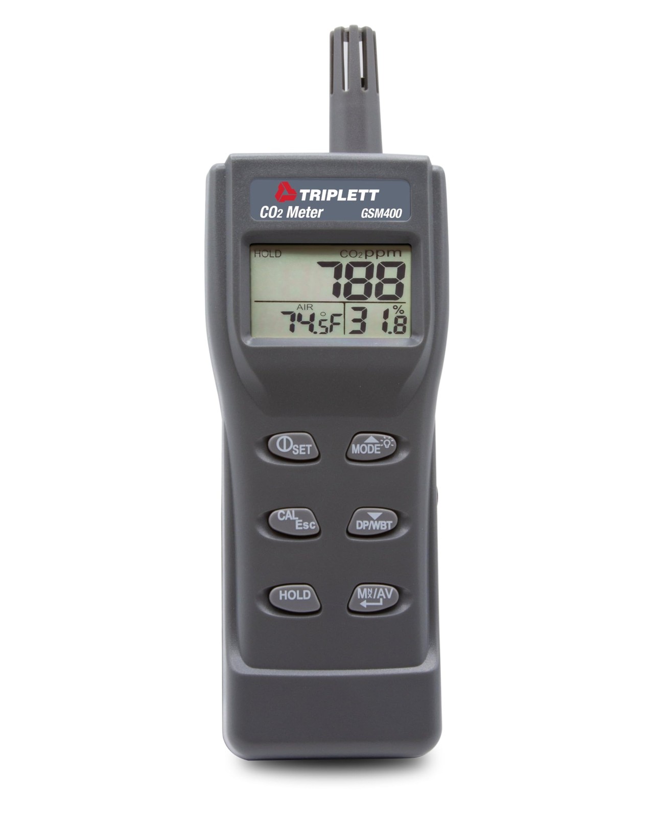 Triplett GSM400 Portable Indoor Air Quality Monitor - Carbon Dioxide (CO2)