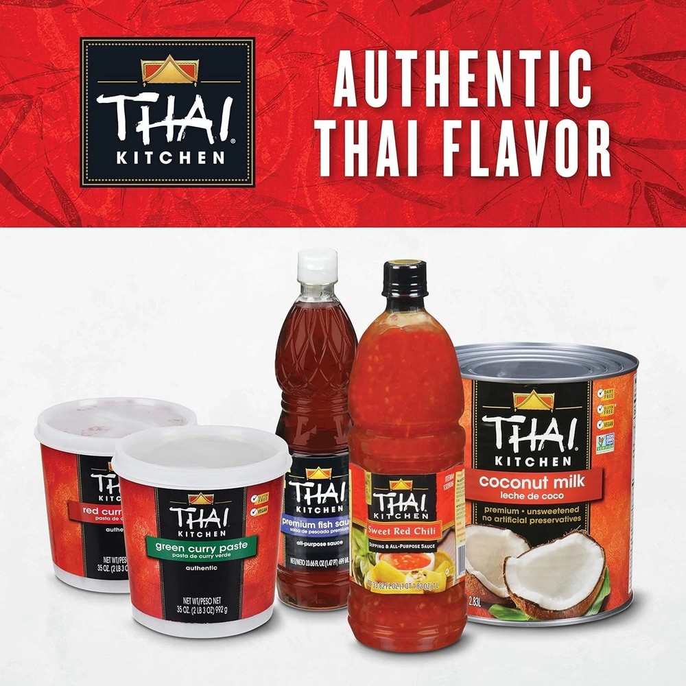 Thai Kitchen Red Curry Paste - 35 oz Container - Authentic Bulk Restaurant Large