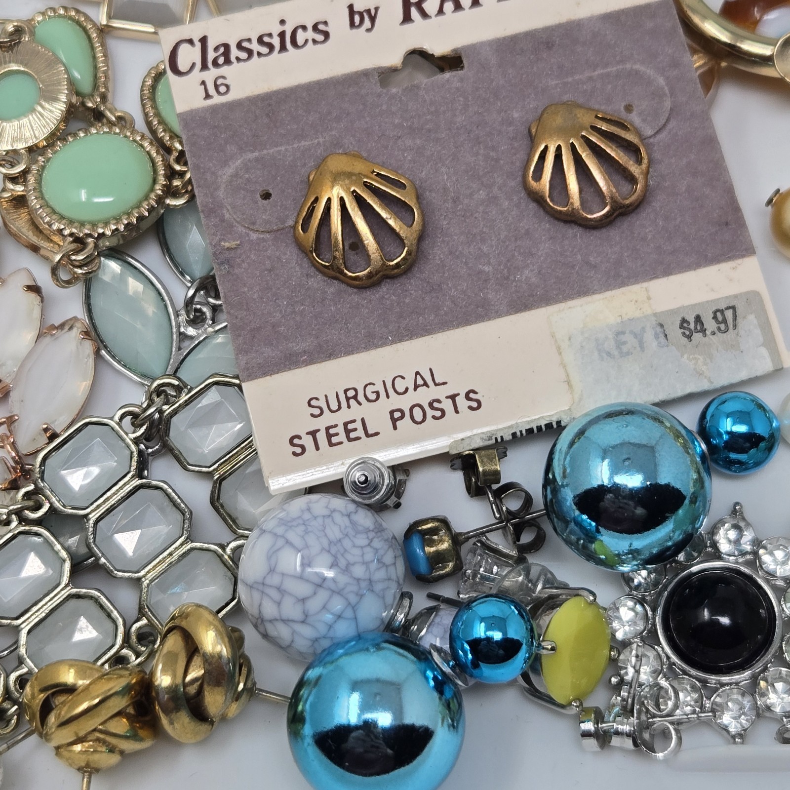Costume Jewelry Mystery Jar Earrings Lot *Two Pair* Mystery Surprise