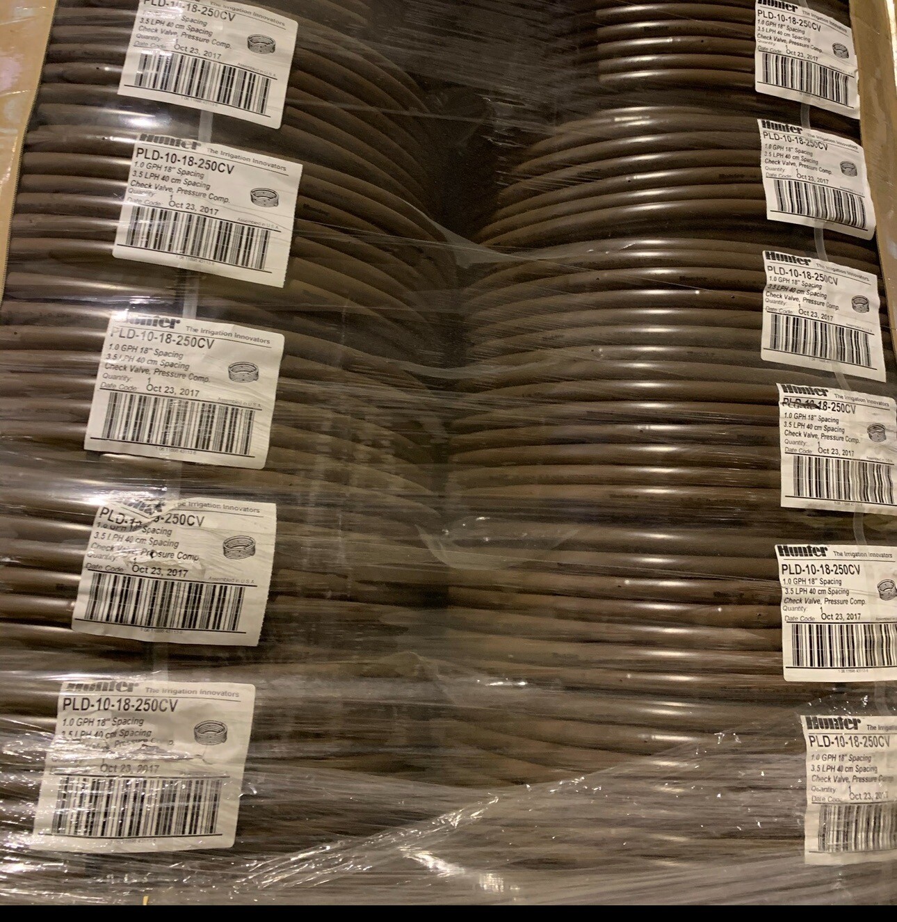 1/2 In. X 250 Ft. 1-GPH Pressure Compensating Emitter Tubing with 18 In. Spacing