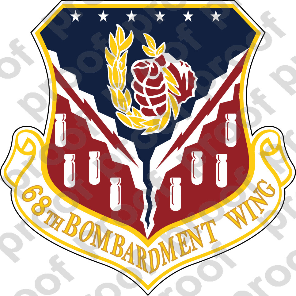STICKER USAF 68TH BOMB WING