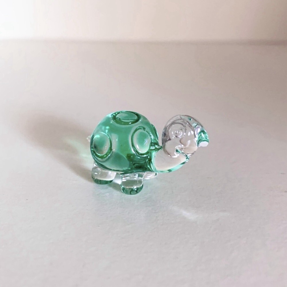 Glass Turtle Figurine