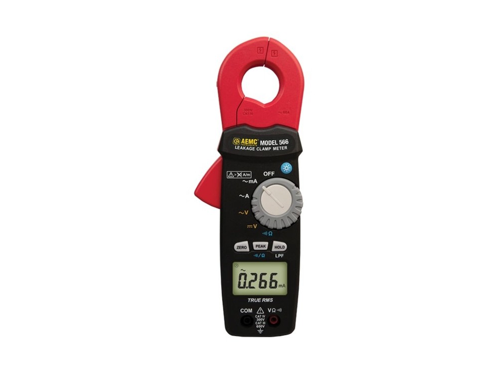 AEMC 566 - Clamp-On Leakage Current Meter (60 A AC/DC)
