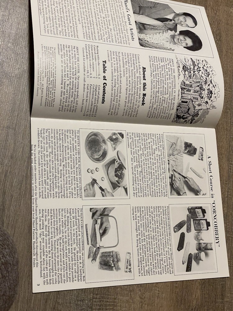 Creating With Corncobs Farm Toy Projects Instruction Pattern Design Booklet 1973