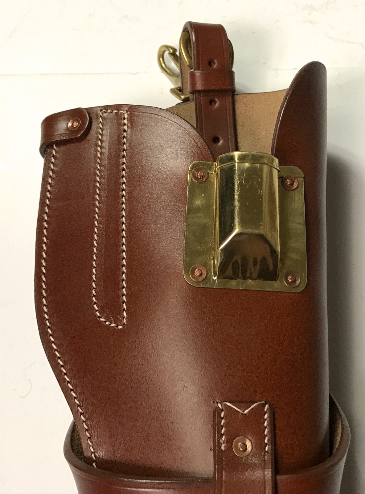 WWII US Army M1 Carbine leather carry scabbard for jeep