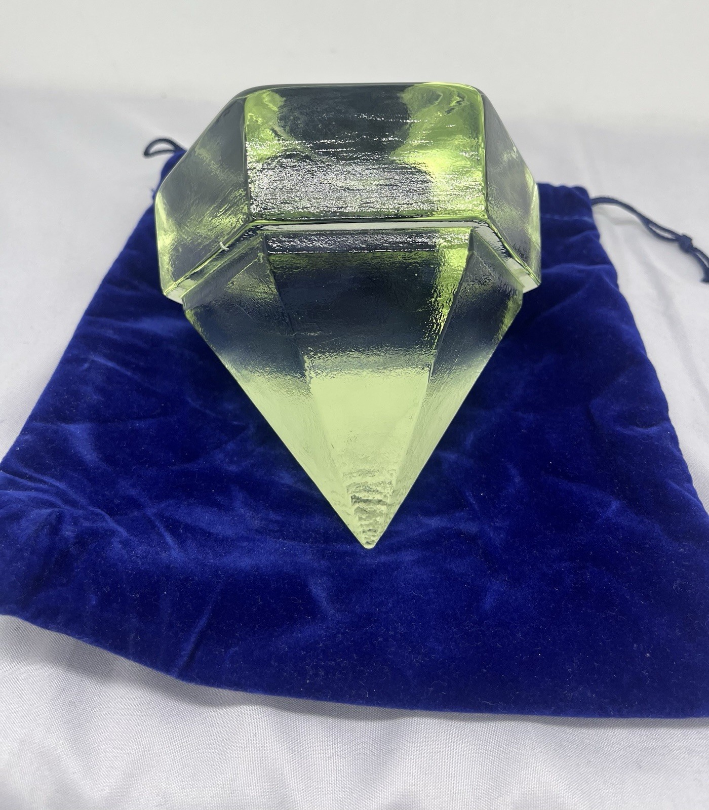 Mystic Seaport Charles W Morgan Ship Deck Prism Hand Poured Reproduction Green